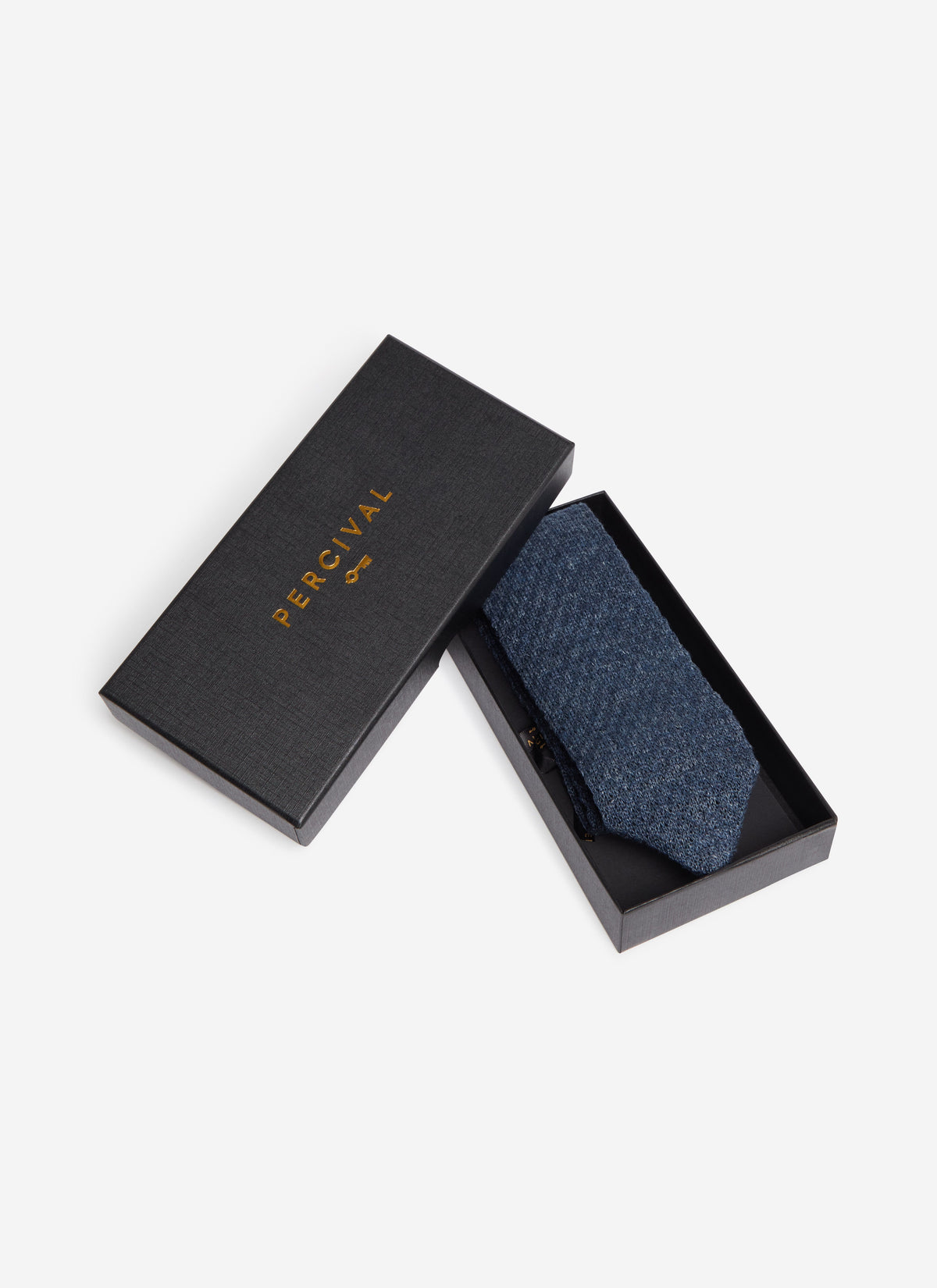 Men's Linen Tie - Suit Ties - Blue Marl