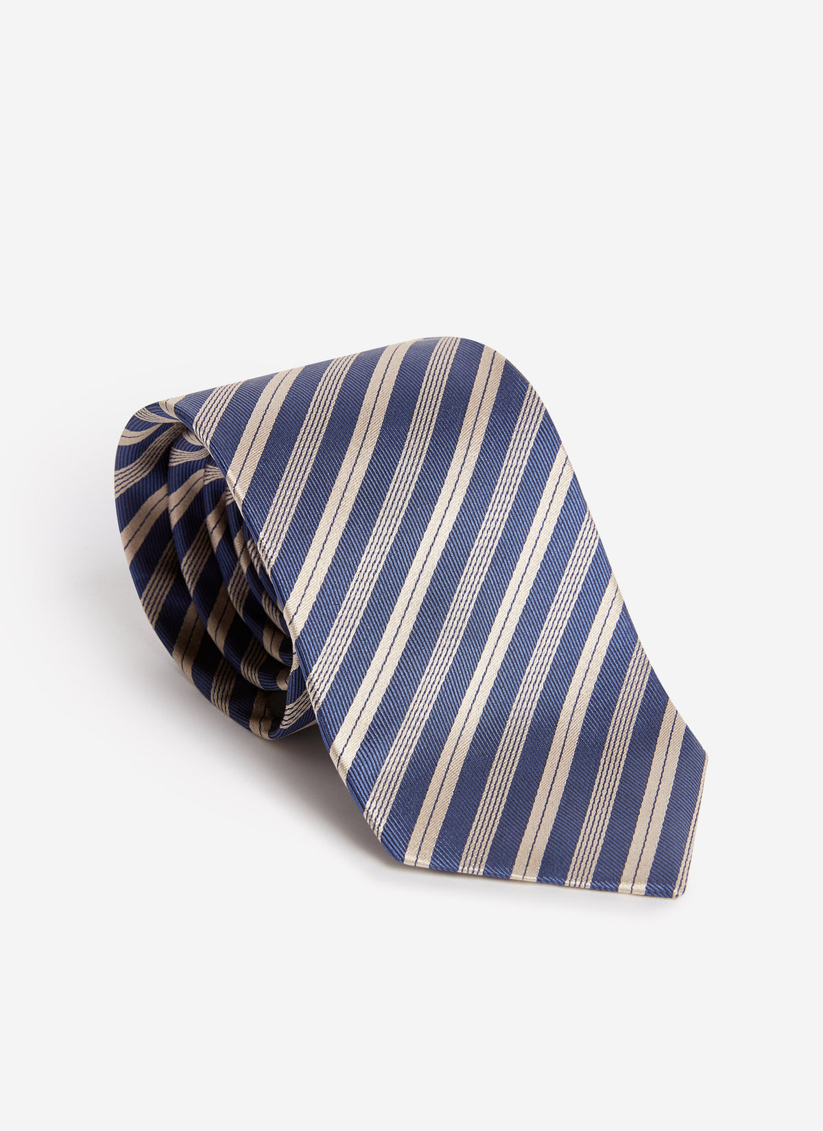 Men's Micro Stripe Silk Tie - Burgundy