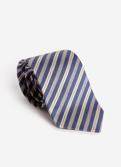 Men's Micro Stripe Silk Tie - Burgundy
