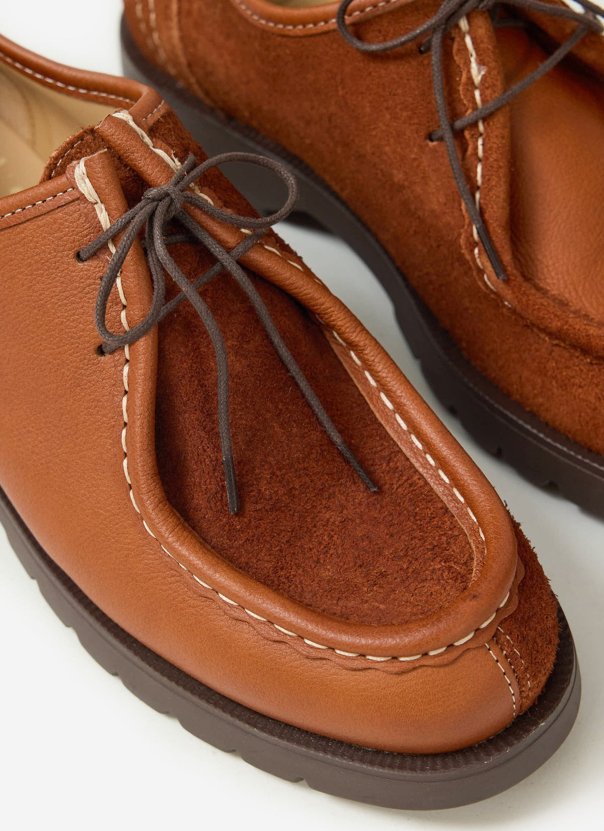 Kleman x Percival - Padror Patchwork Shoe - Cognac