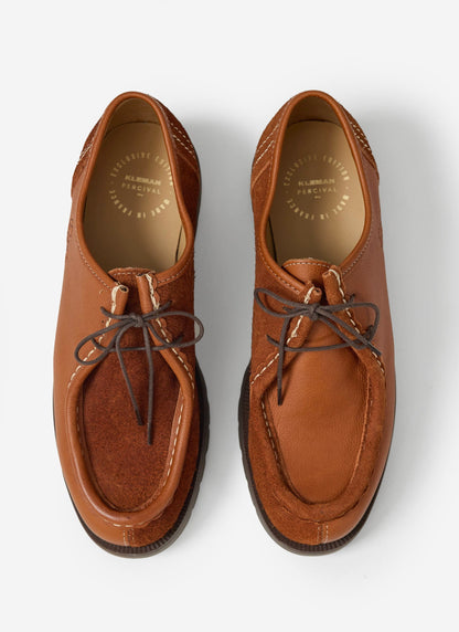Kleman x Percival - Padror Patchwork Shoe - Cognac
