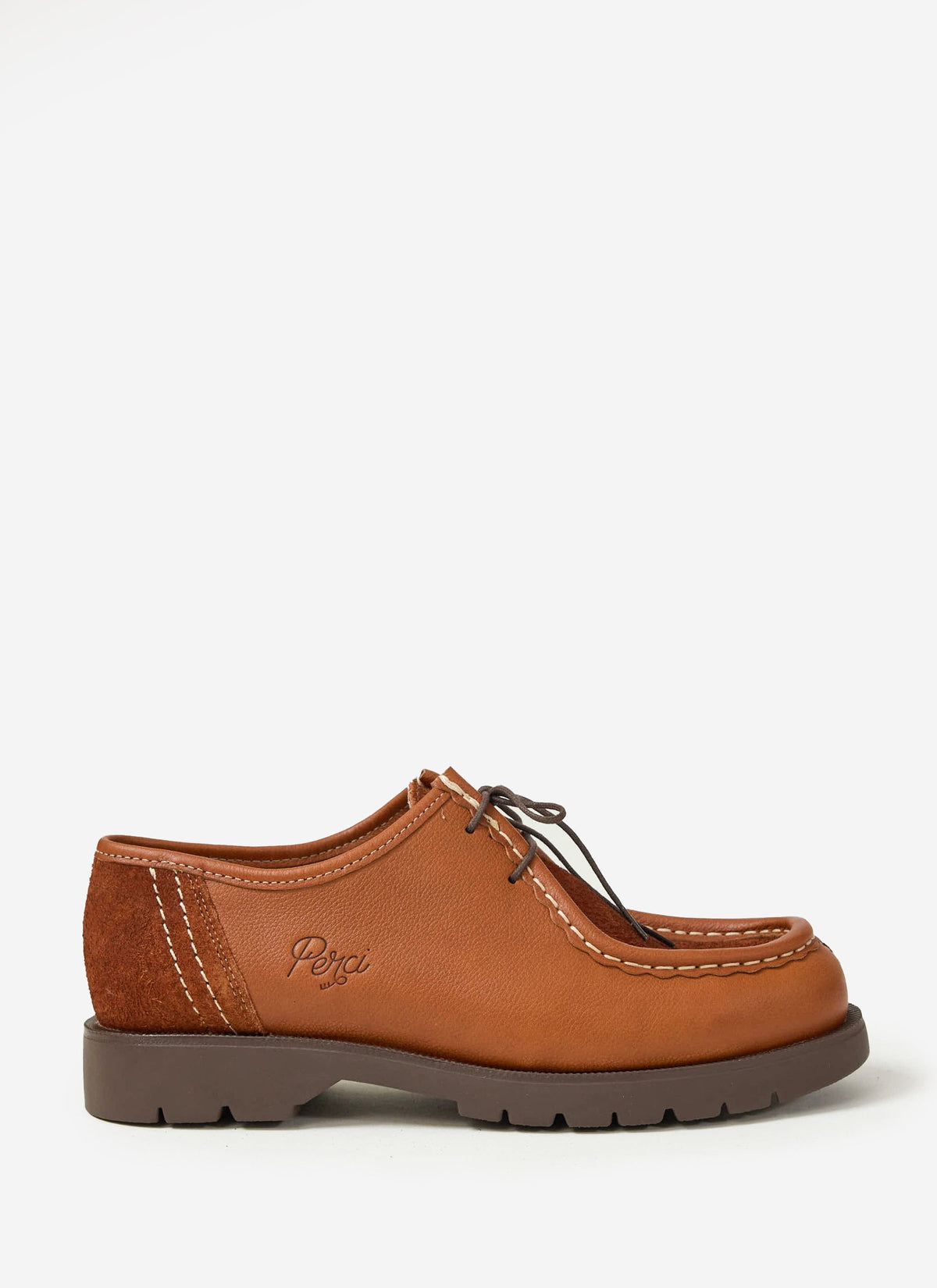 Kleman x Percival - Padror Patchwork Shoe - Cognac