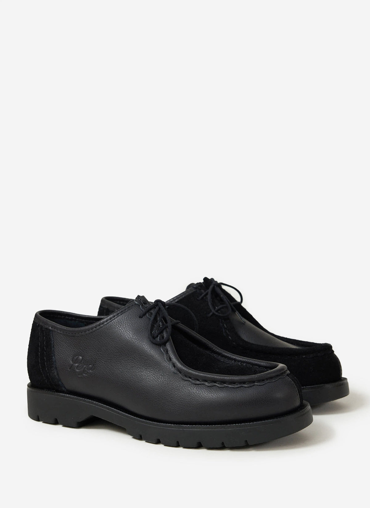 Kleman x Percival - Padror Patchwork Shoe - Black