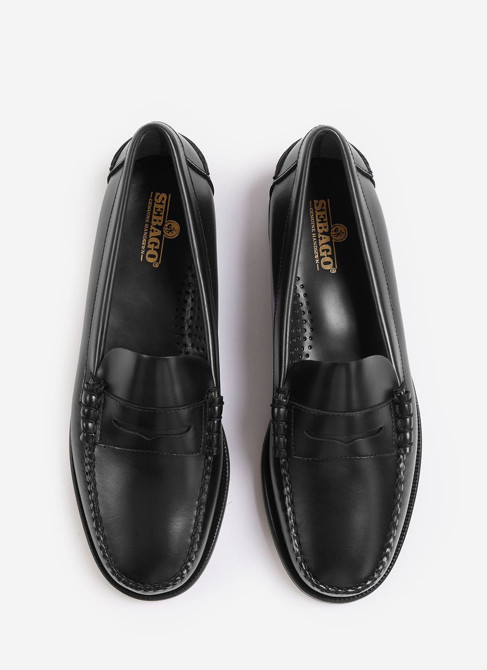 Men's Sebago Loafers - Classic Dan - 100% Leather - Black