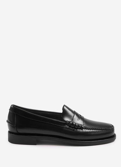 Men's Sebago Loafers - Classic Dan - 100% Leather - Black