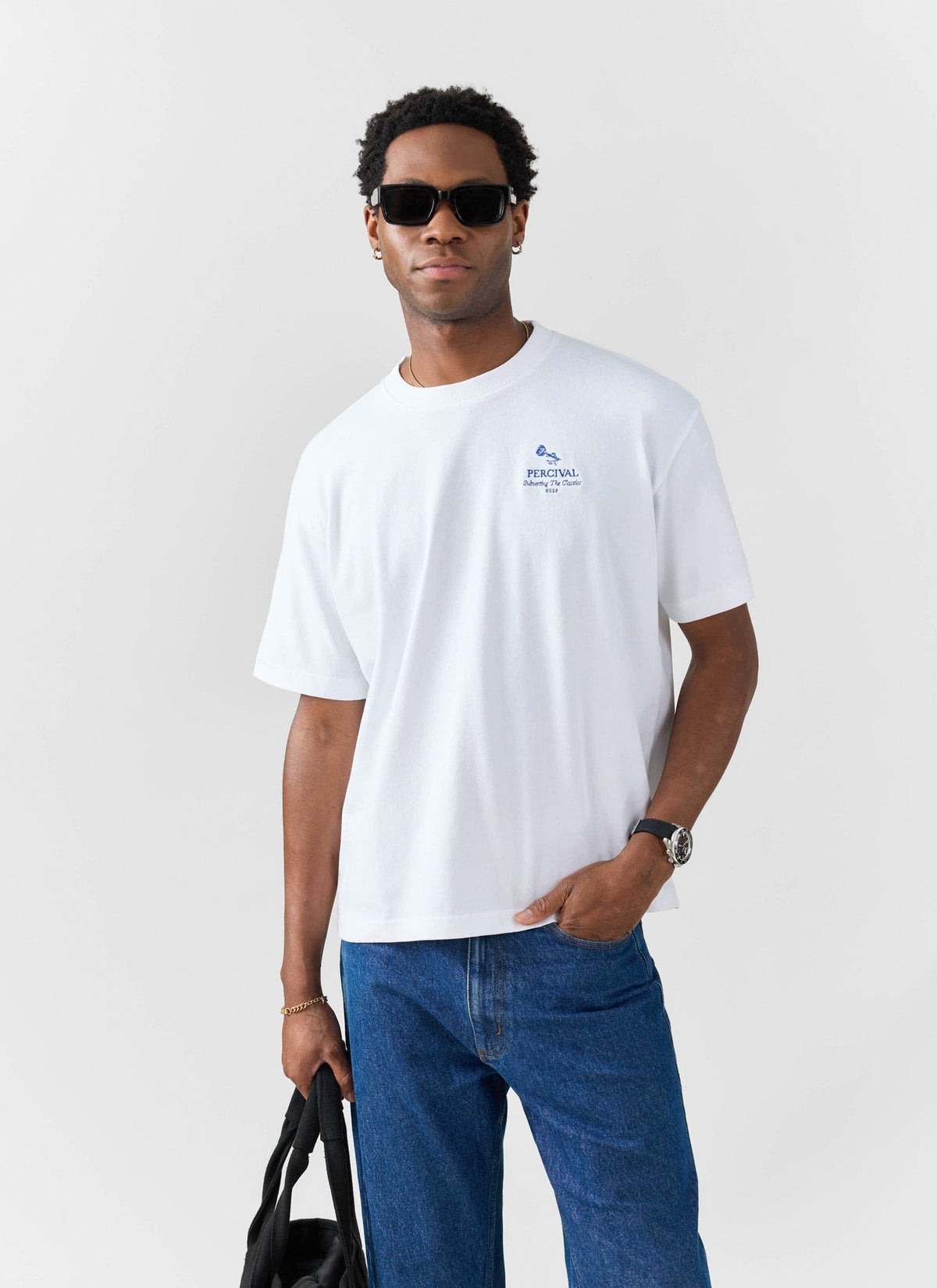 Smith Floral Oversized T Shirt - Organic Cotton - White