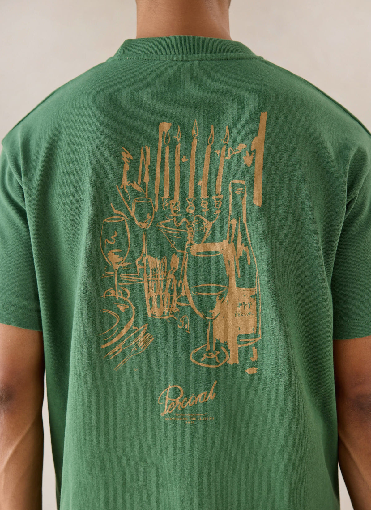 Marley Oversized T-Shirt - Forest Green - Organic Cotton - Percival