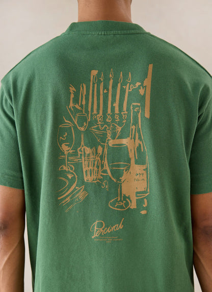 Marley Oversized T-Shirt - Forest Green - Organic Cotton - Percival