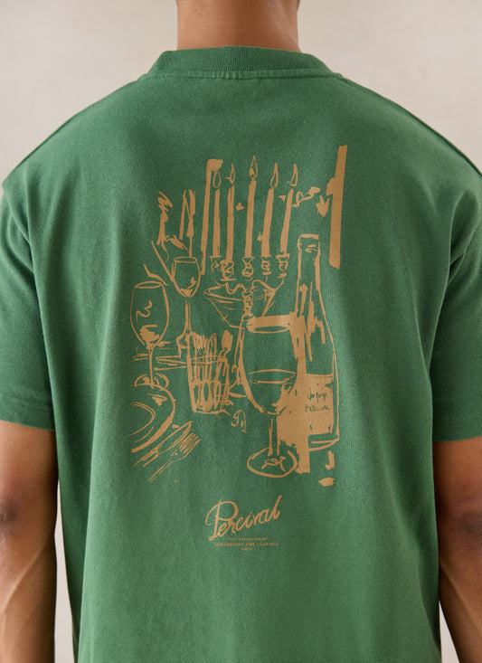 Marley Oversized T-Shirt - Forest Green - Organic Cotton - Percival