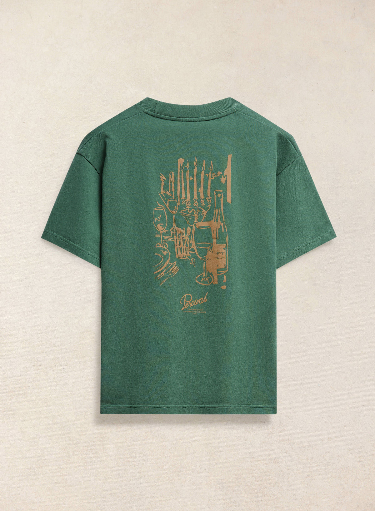 Marley Oversized T-Shirt - Forest Green - Organic Cotton - Percival