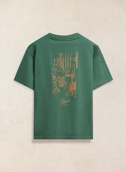 Marley Oversized T-Shirt - Forest Green - Organic Cotton - Percival