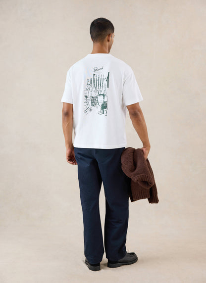 Marley Oversized T-Shirt - White Organic Cotton - Percival