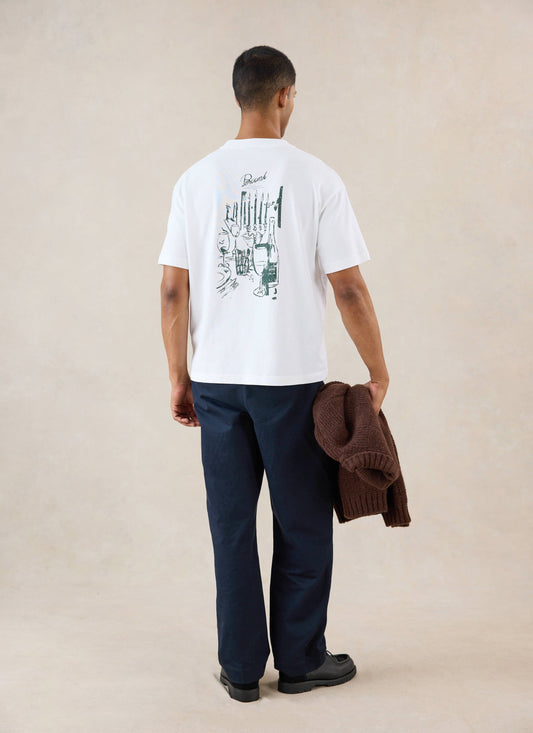 Marley Oversized T-Shirt - White Organic Cotton - Percival