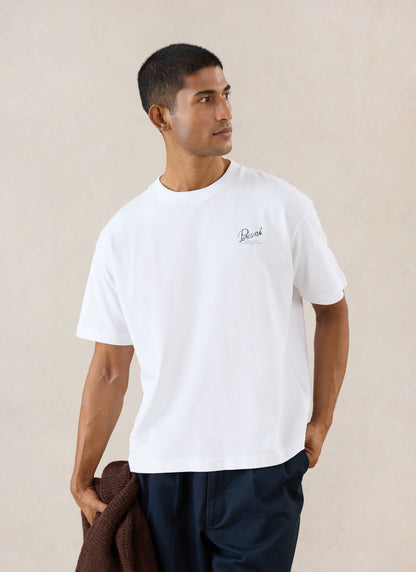 Marley Oversized T-Shirt - White Organic Cotton - Percival