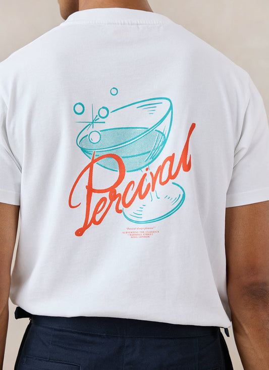 Norman White Oversized T-Shirt - 260 GSM Organic Cotton - Percival
