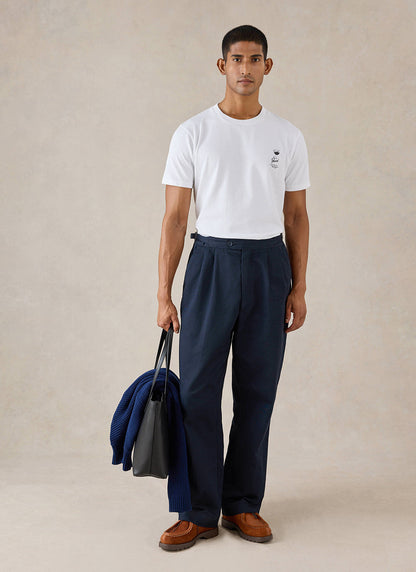 Norman White Oversized T-Shirt - 260 GSM Organic Cotton - Percival