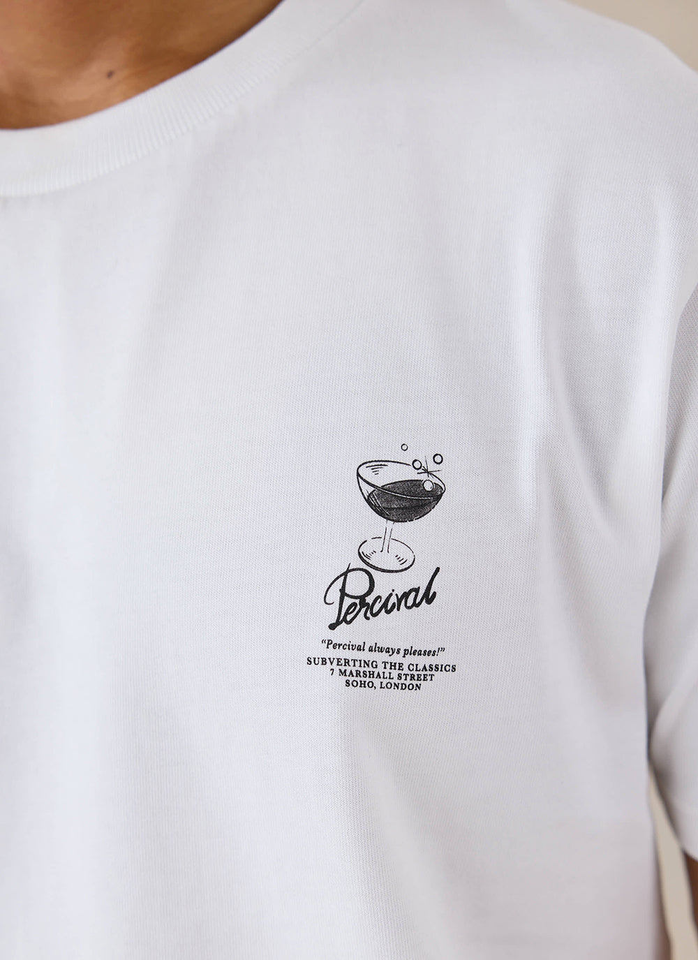 Norman White Oversized T-Shirt - 260 GSM Organic Cotton - Percival