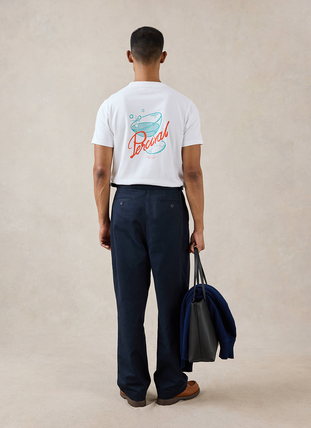 Norman White Oversized T-Shirt - 260 GSM Organic Cotton - Percival