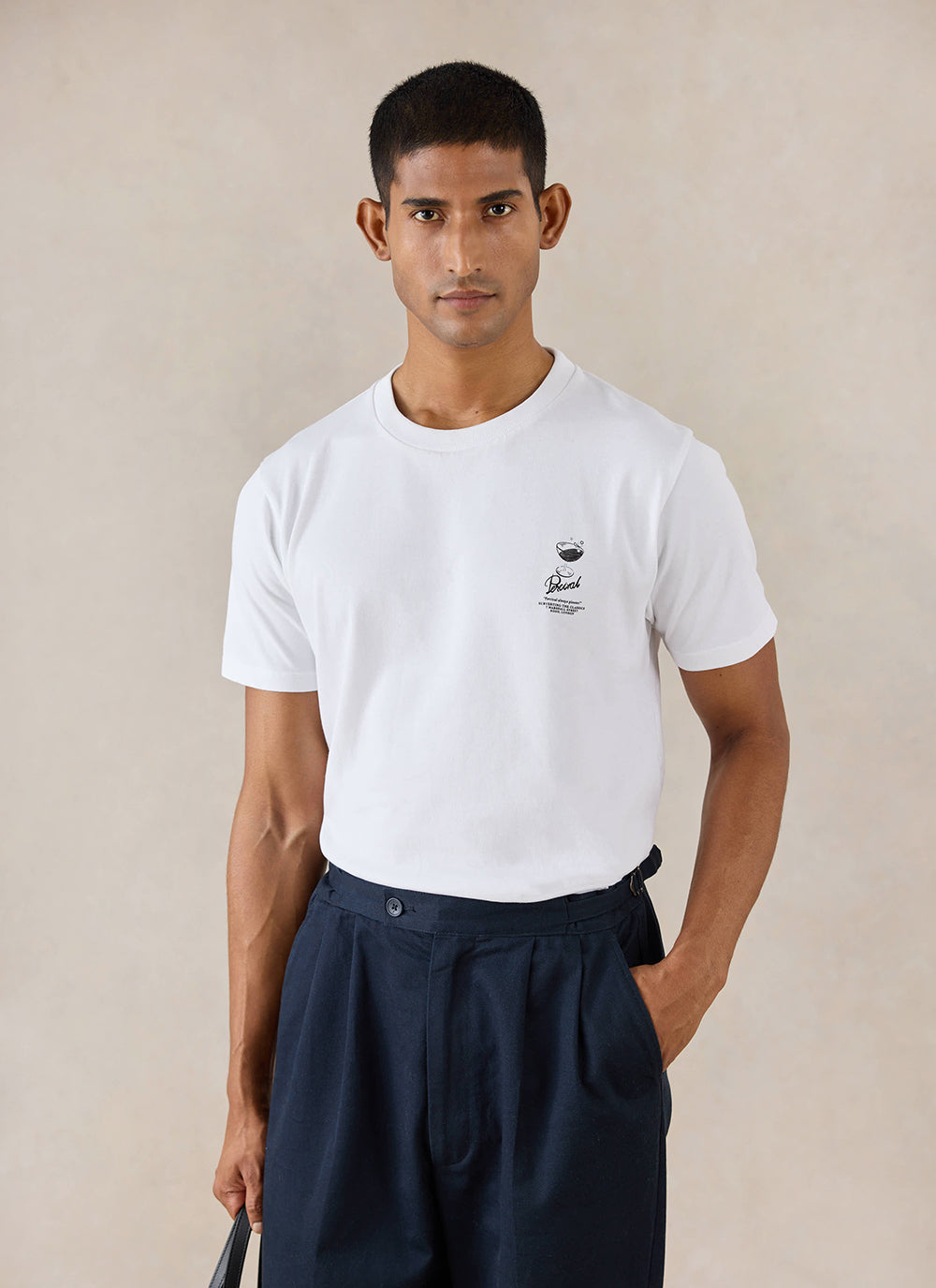 Norman White Oversized T-Shirt - 260 GSM Organic Cotton - Percival