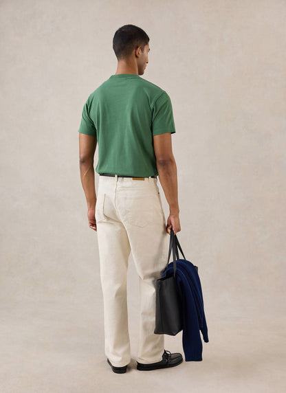 Men's Forest Script Embroidered T-Shirt - Organic Cotton - Percival