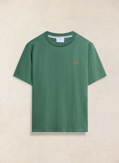 Men's Forest Script Embroidered T-Shirt - Organic Cotton - Percival