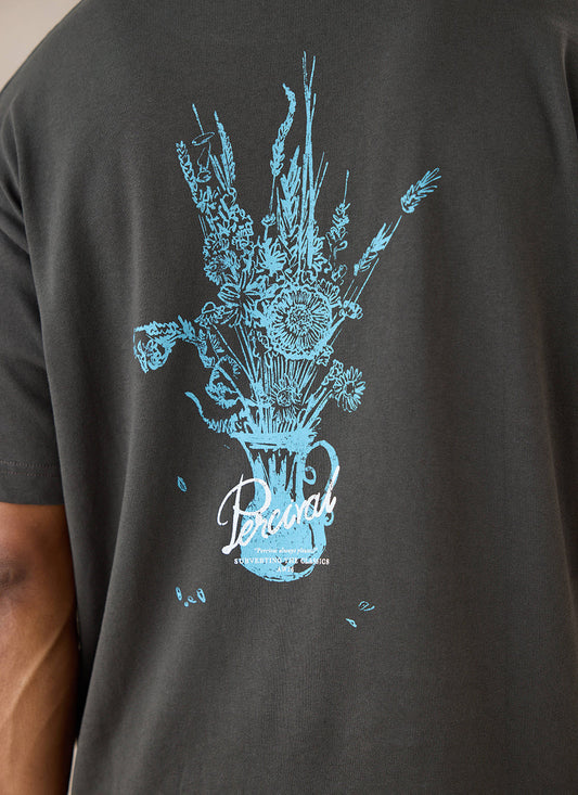 Dawson Oversized T-Shirt - Charcoal Organic Cotton - Percival
