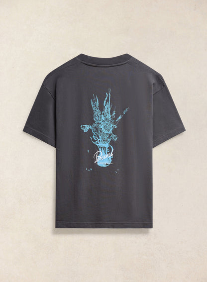 Dawson Oversized T-Shirt - Charcoal Organic Cotton - Percival