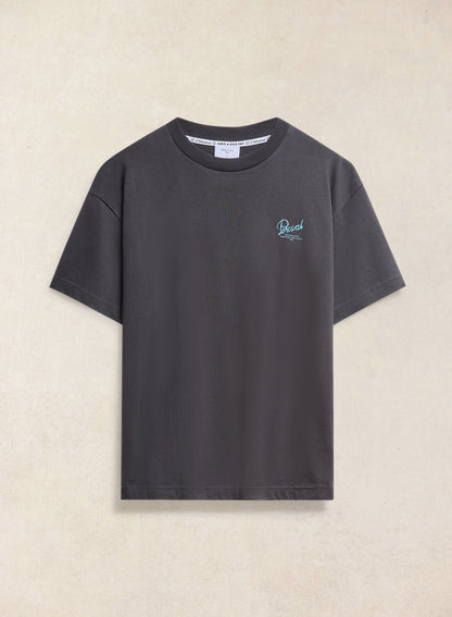 Dawson Oversized T-Shirt - Charcoal Organic Cotton - Percival