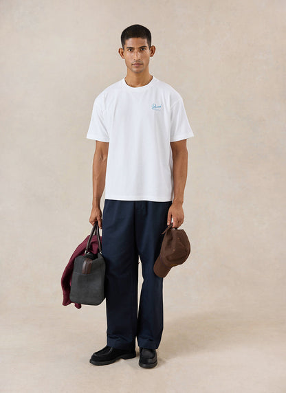 Dawson Oversized T-Shirt - Organic Cotton - White - Percival