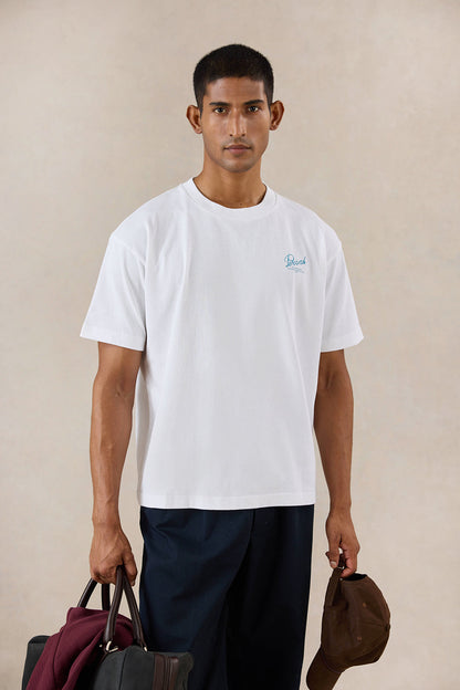 Dawson Oversized T-Shirt - Organic Cotton - White - Percival