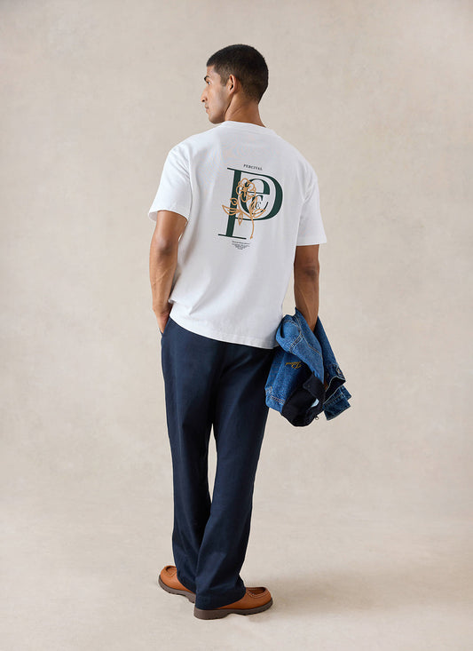 Earl Oversized T-Shirt - White Organic Cotton - Percival