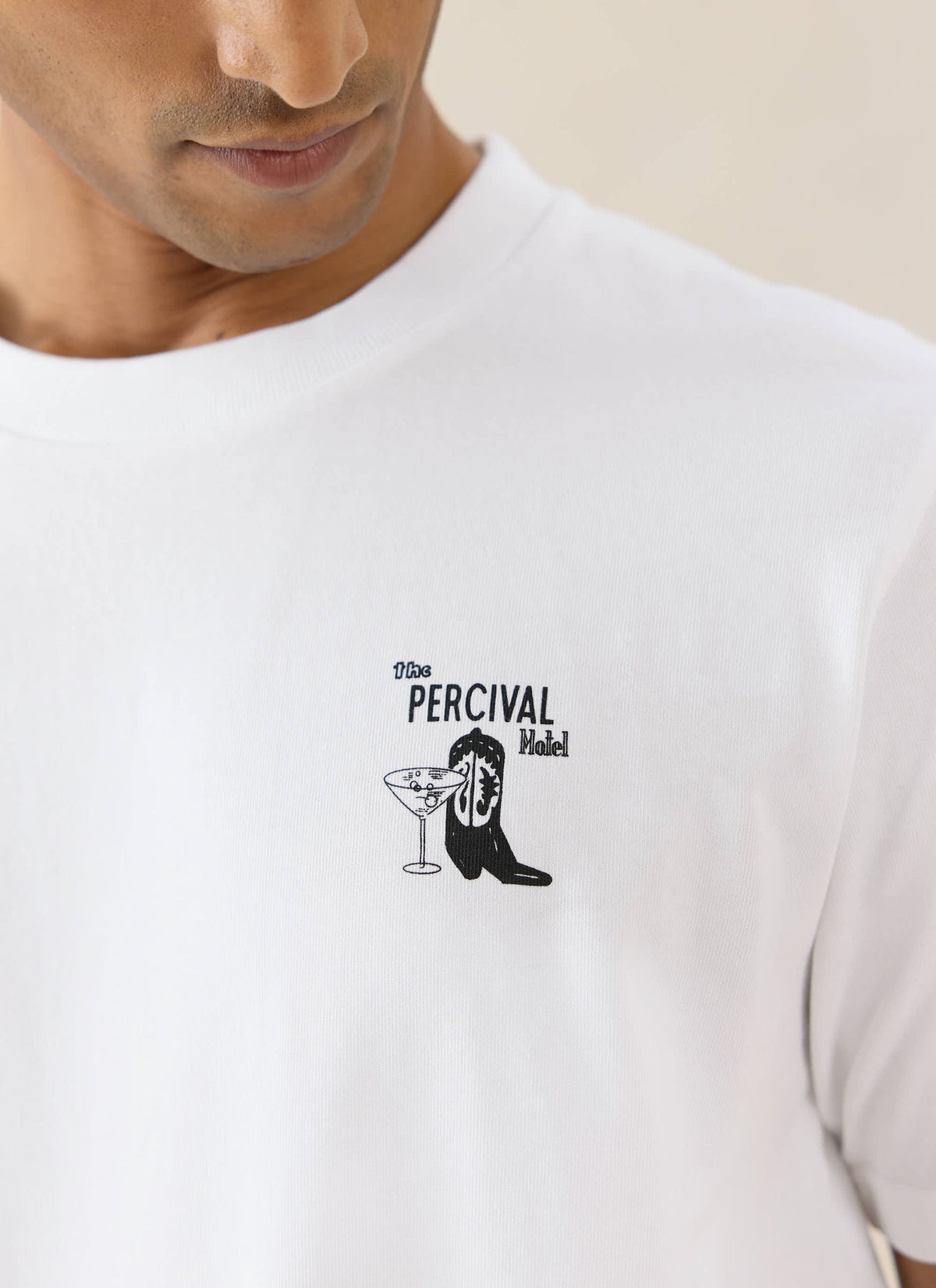 Men's Cowboy Boot T-Shirt - 100% Organic Cotton - White