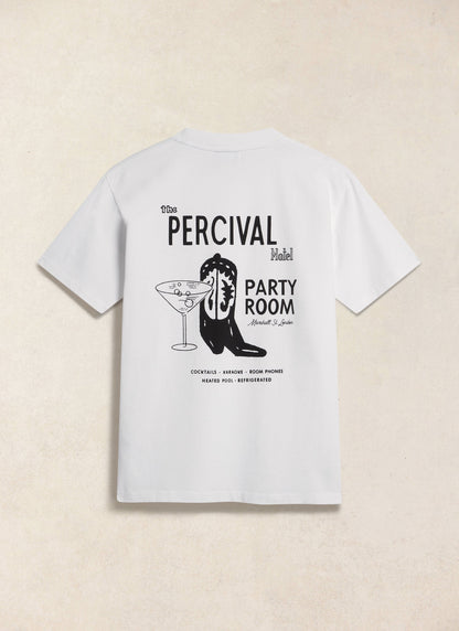 Men's Cowboy Boot T-Shirt - 100% Organic Cotton - White