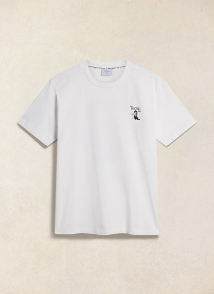 Men's Cowboy Boot T-Shirt - 100% Organic Cotton - White