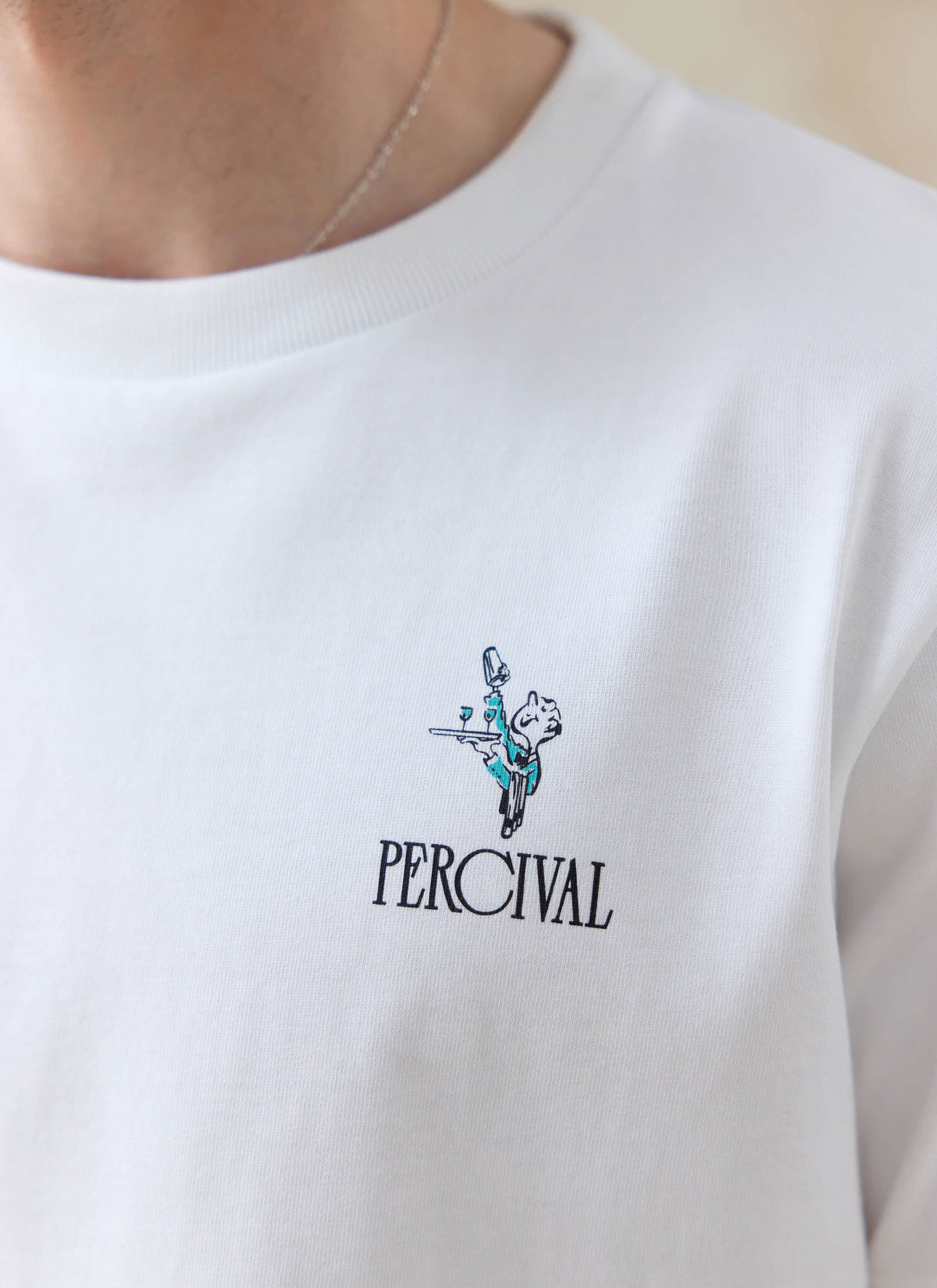 Men's Graphic White T Shirt - Walker - Cotton