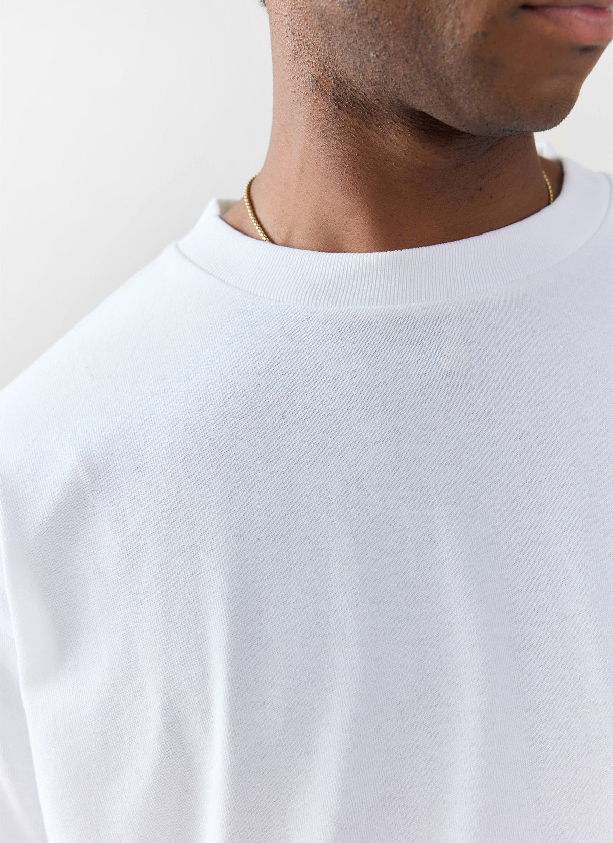 Men's Oversized Cotton T Shirts - 3 Pack - White