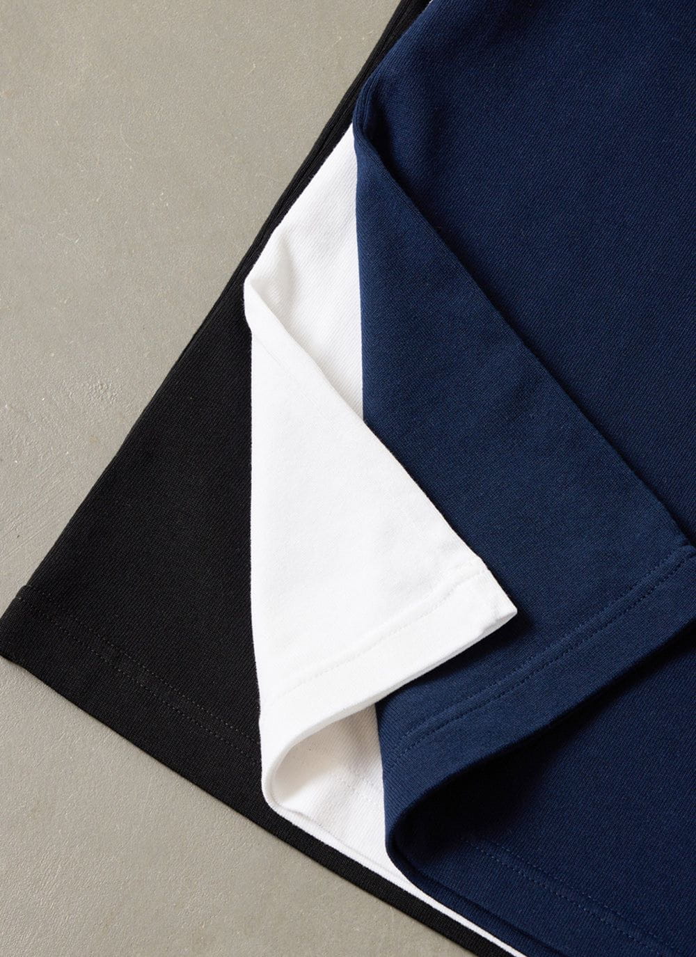 Men's Oversized T Shirts - 3 Pack - Cotton - White, Black & Navy