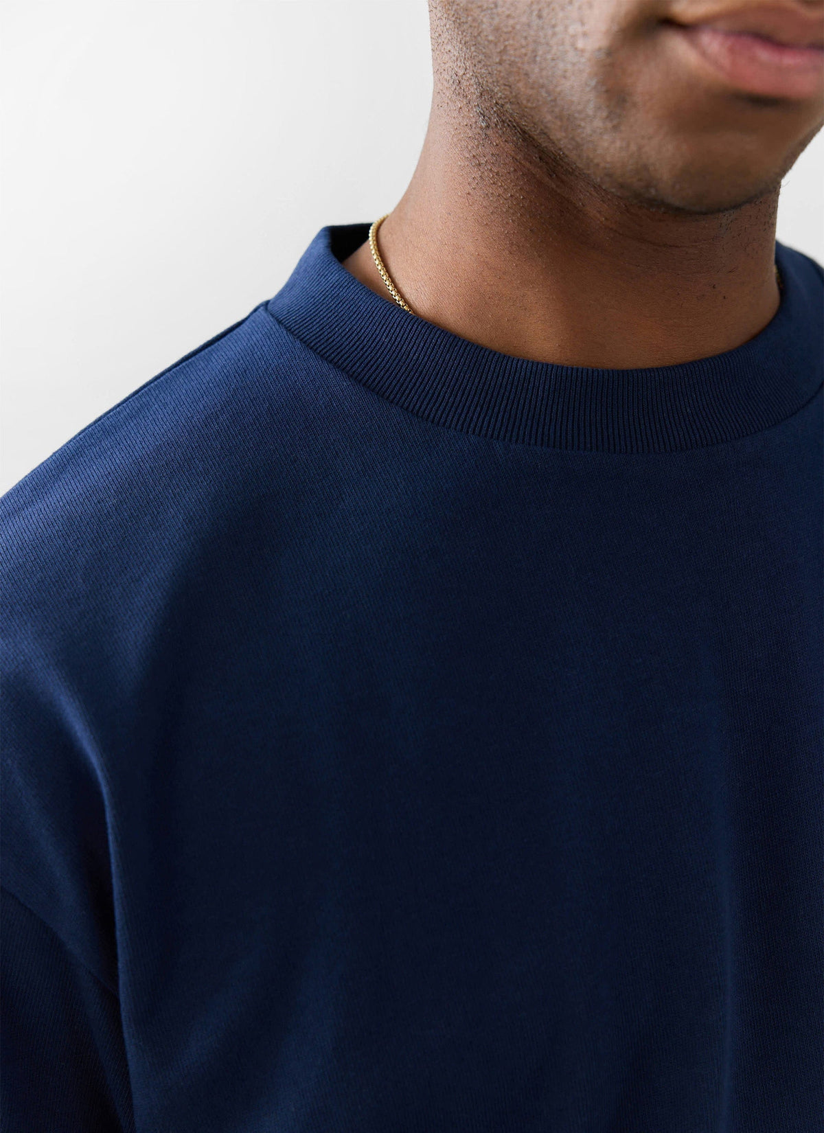 Men's Oversized T Shirts - 3 Pack - Cotton - White, Black & Navy