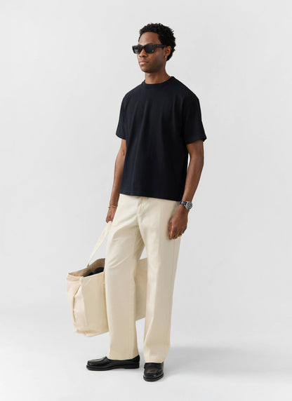 Men's Oversized Cotton T Shirts - 3 Pack - Black