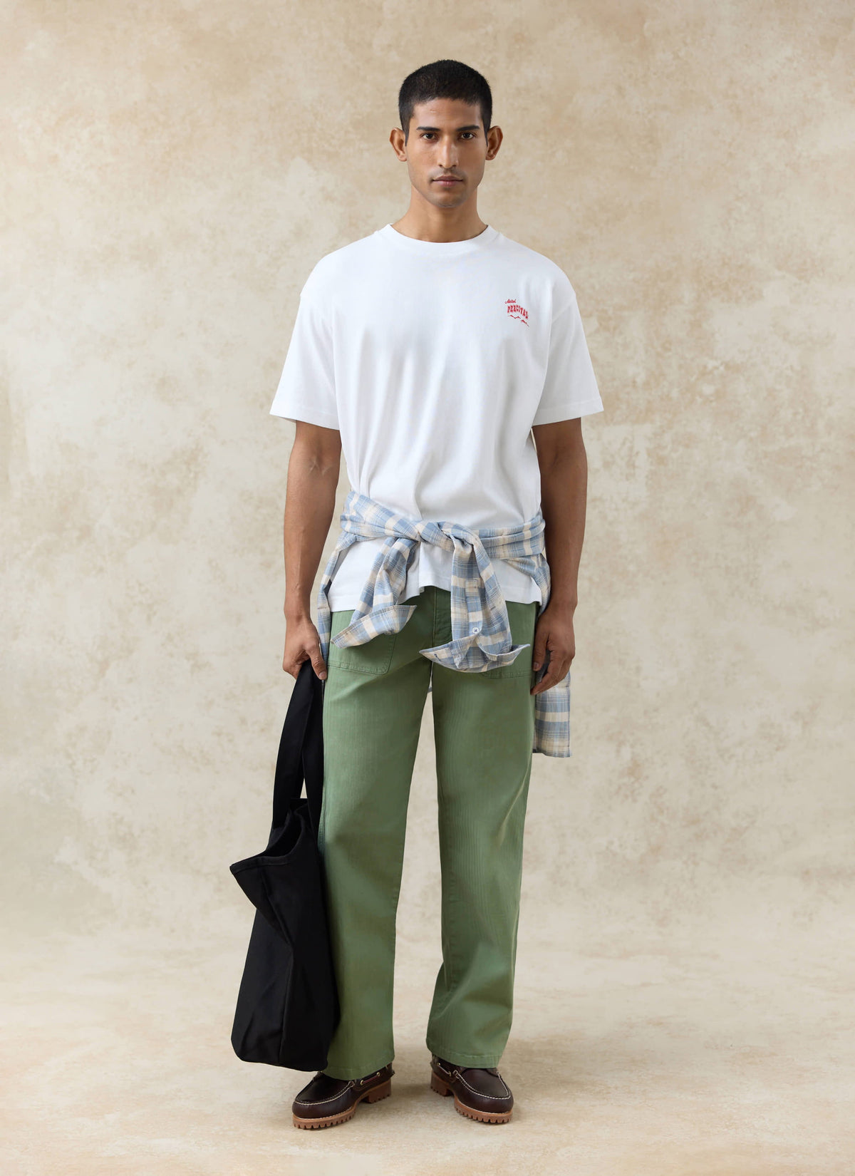 Men's Oversized T-Shirt: Dexter - Organic Cotton - White