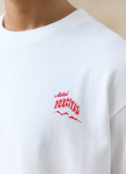Men's Oversized T-Shirt: Dexter - Organic Cotton - White