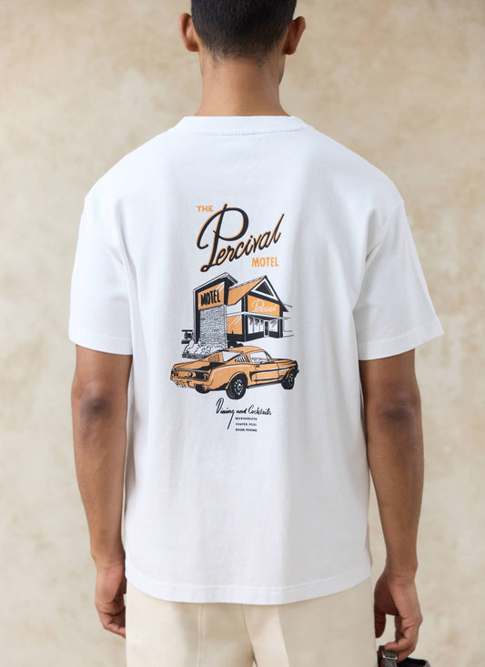 Men's Oversized T-Shirt: Alistair - Organic Cotton - White