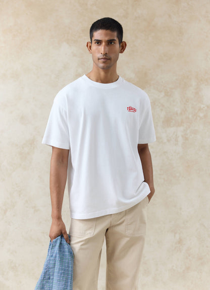 Men's Oversized T-Shirt: Gordon - Organic Cotton - White