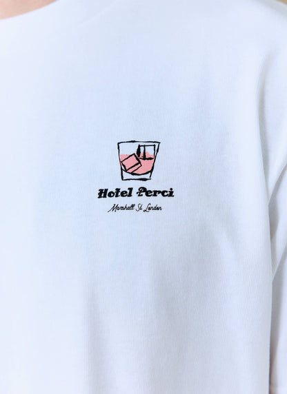 Men's T Shirt - Hotel Bistro Oversized - Organic Cotton - White