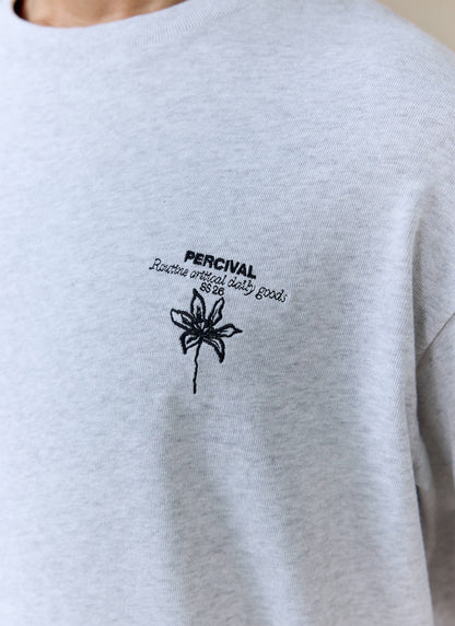 Men's Oversized T Shirt: Melvin - Cotton - Grey