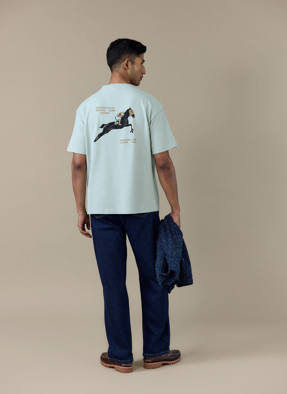 Men's Oversized T Shirt - Fair & Show - Cotton - Sage