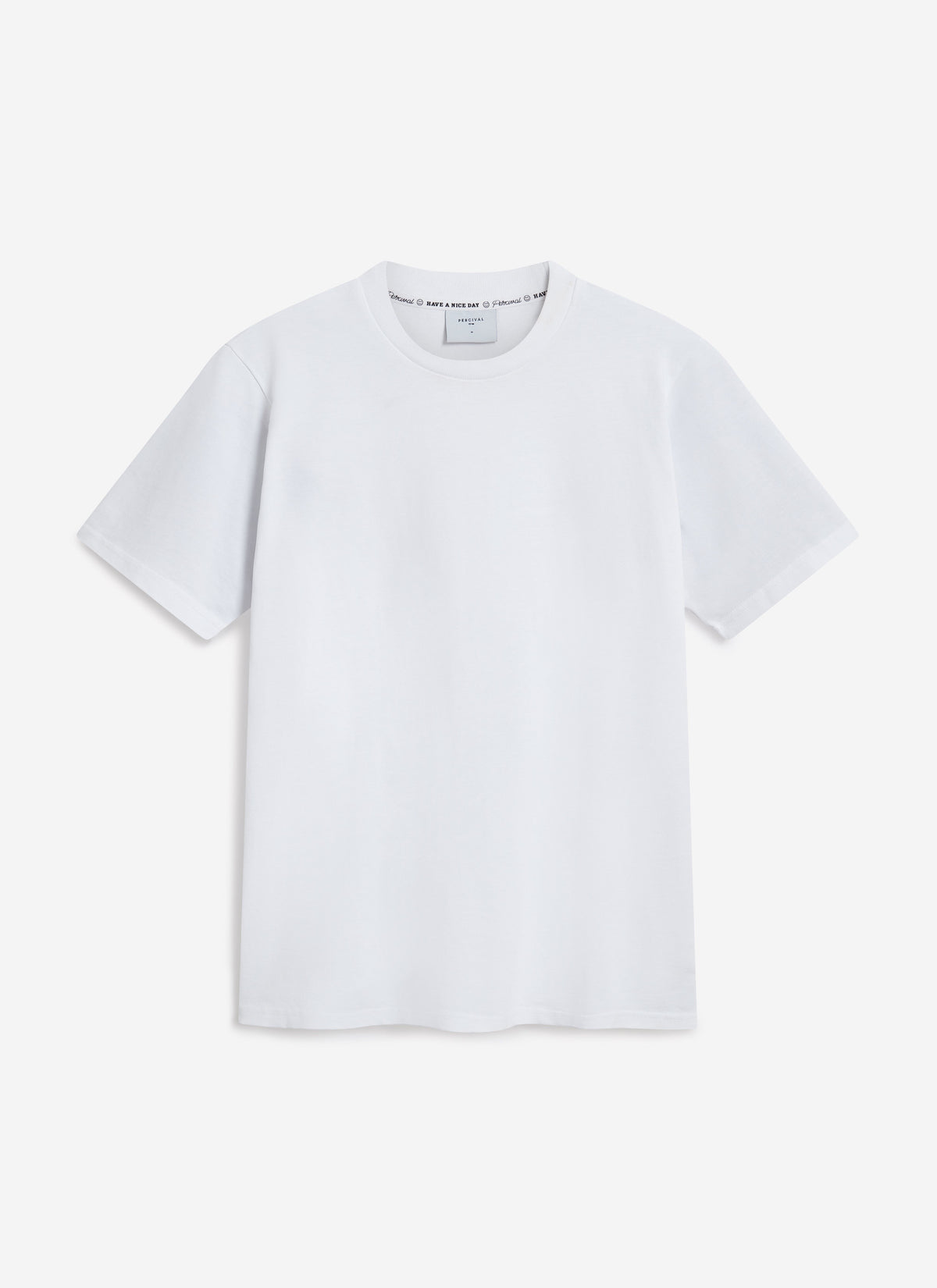 Men's Cropped Plain T Shirt - Heavyweight Cotton - White