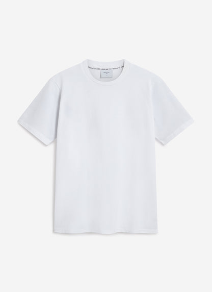 Men's Cropped Plain T Shirt - Heavyweight Cotton - White