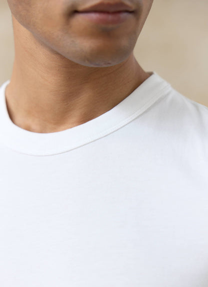 Men's Slim Fit T-Shirt - Austin - Cotton - White
