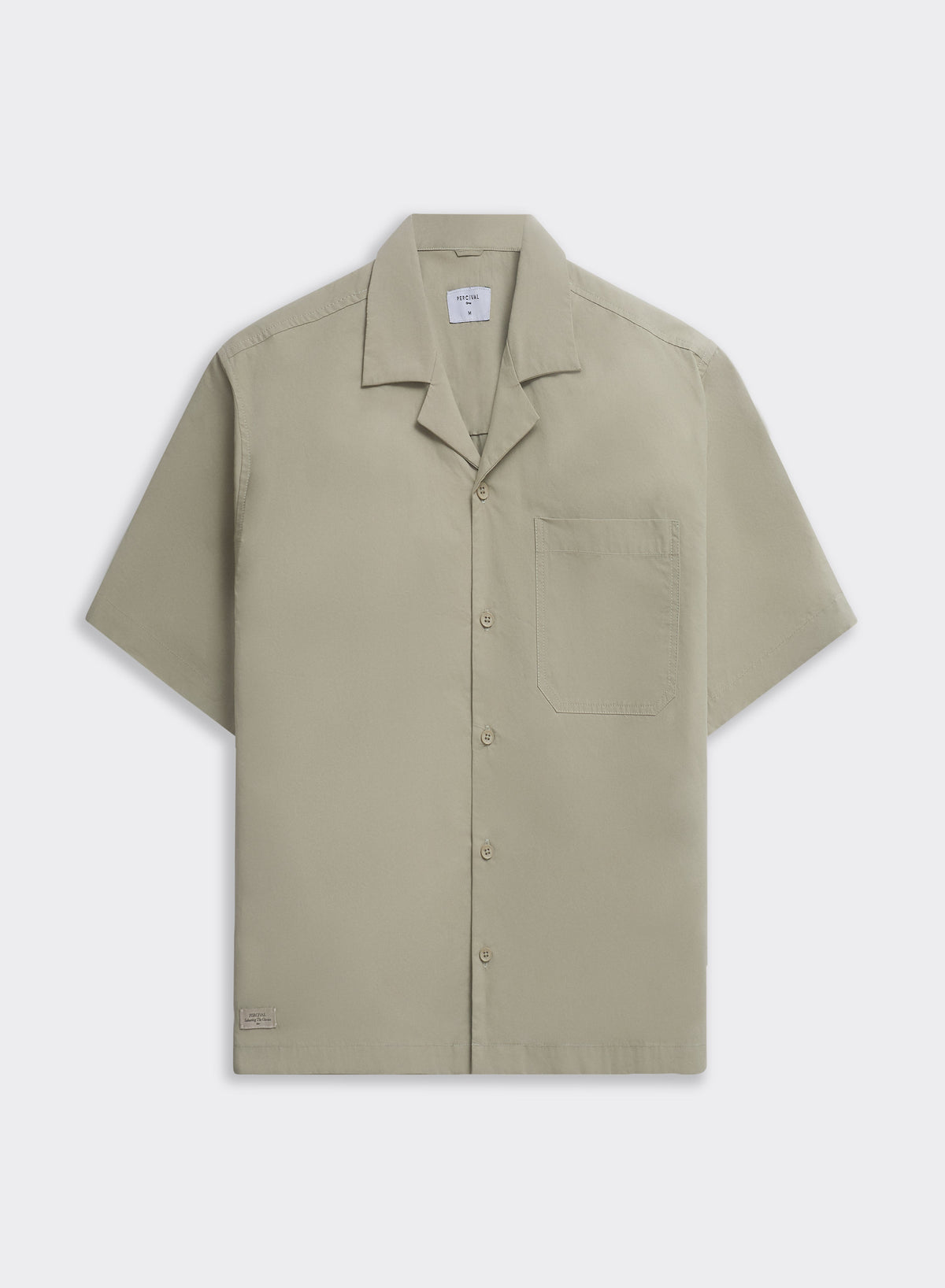 Men's Pistachio Cuban Collar Shirt - Daniel - Cotton